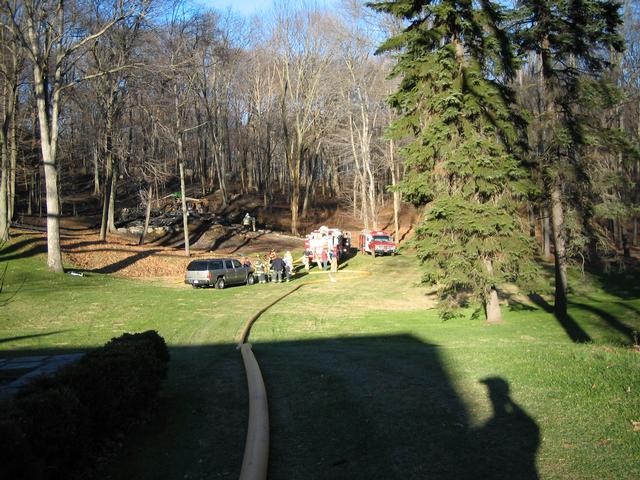 Scene View - Barn/Brush Fire, South Bedford Road - 12/10/06